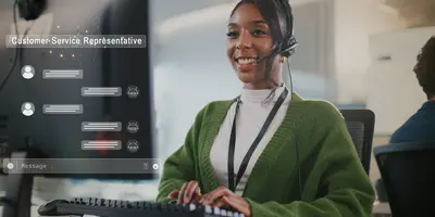 Chat Agent Interacting with Customer